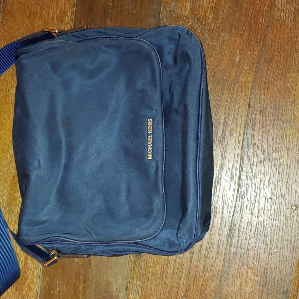 Michael Kors navy crossbow messenger bag/purse